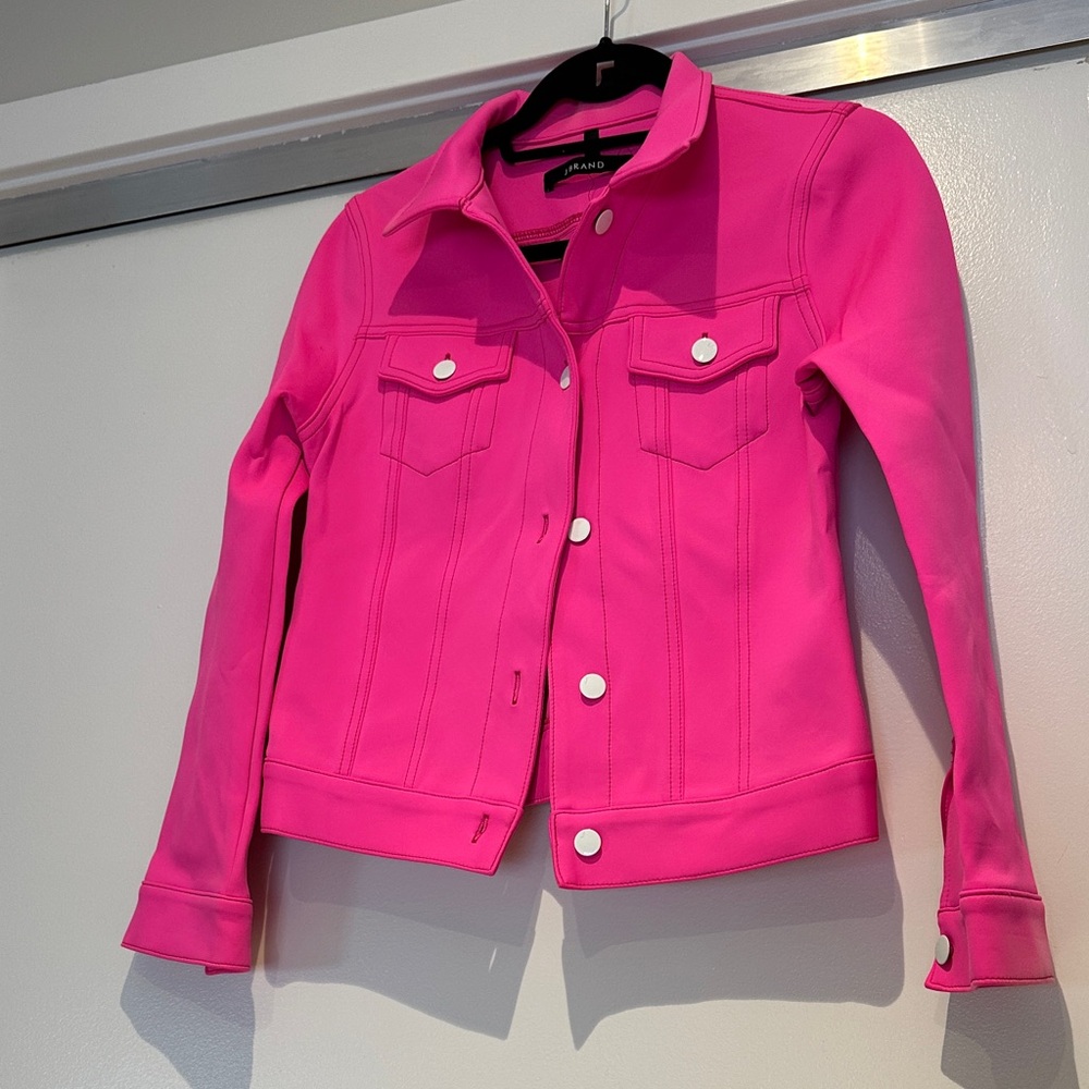 J Brand Vibrant Pink Jean Jacket
